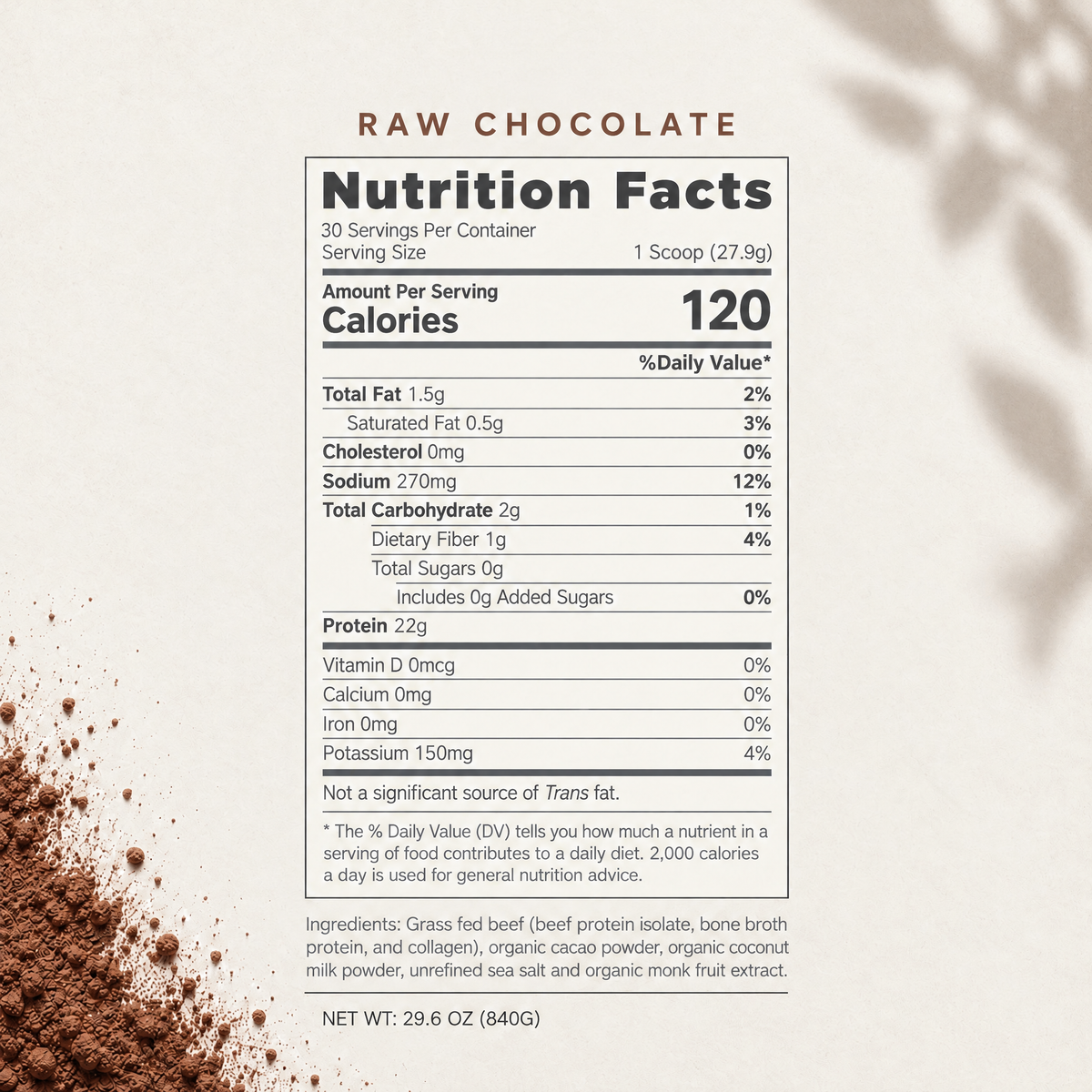 NOTHING TO HIDE. Real food. No filler. Dairy free · No gums · No fillers Made with water & steam extraction. No chemical solvents.