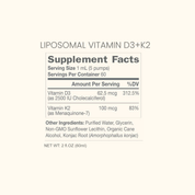 Liposomal Vitamin D3 + K2