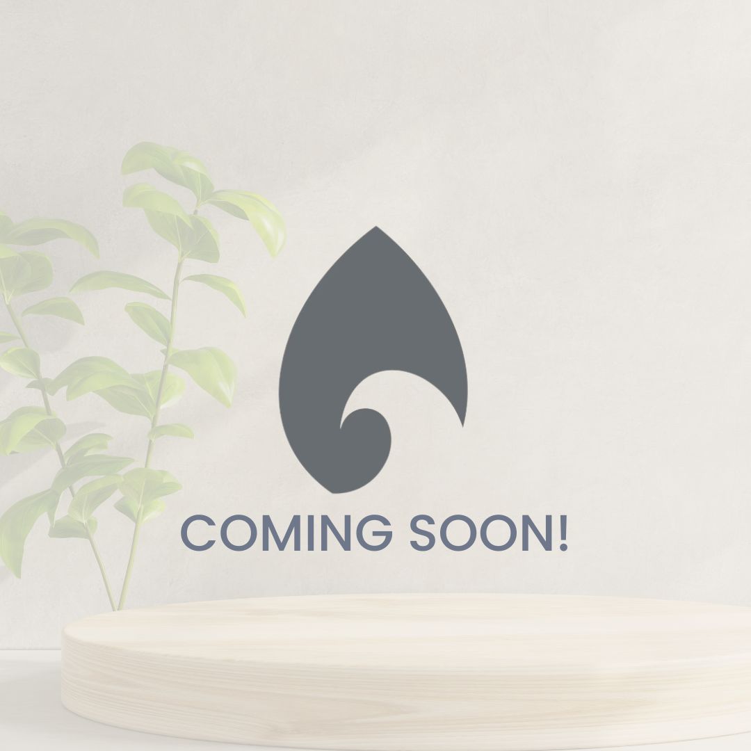 Kono brand droplet icon above the words “Coming Soon!” on a clean, neutral background with soft greenery accents.