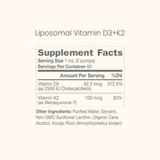Liposomal Vitamin D3 + K2